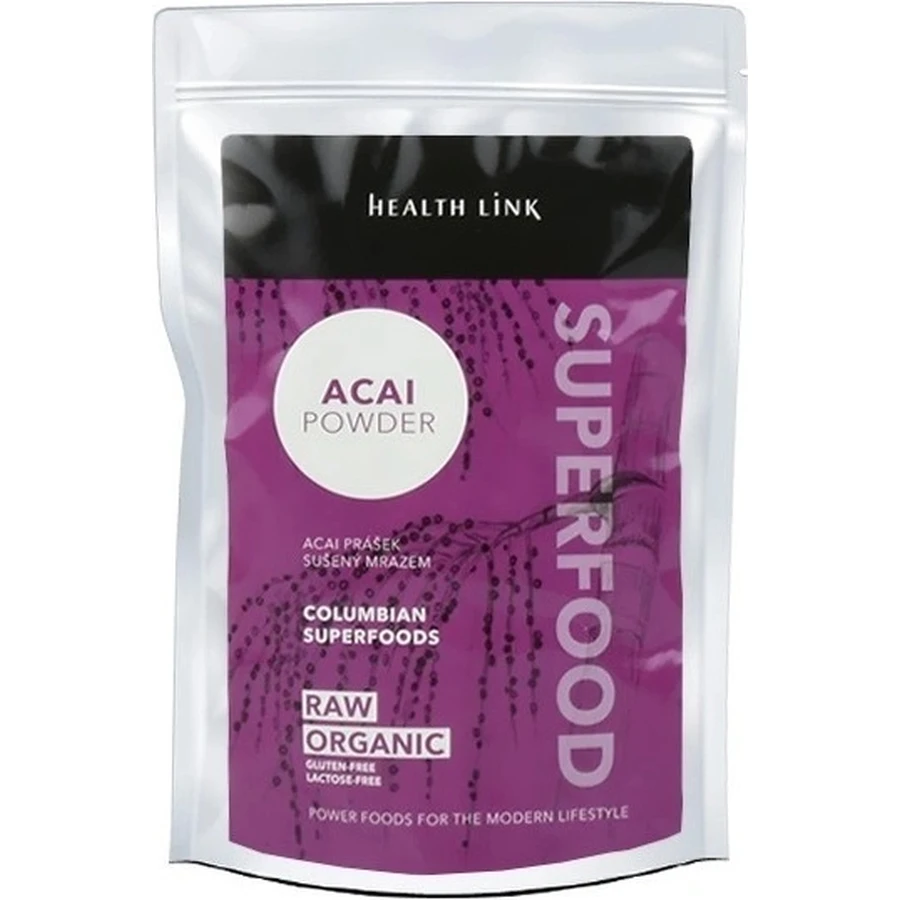 Health link BIO Acai powder 1×80g, натуральный ароматизатор: цены и характеристики
