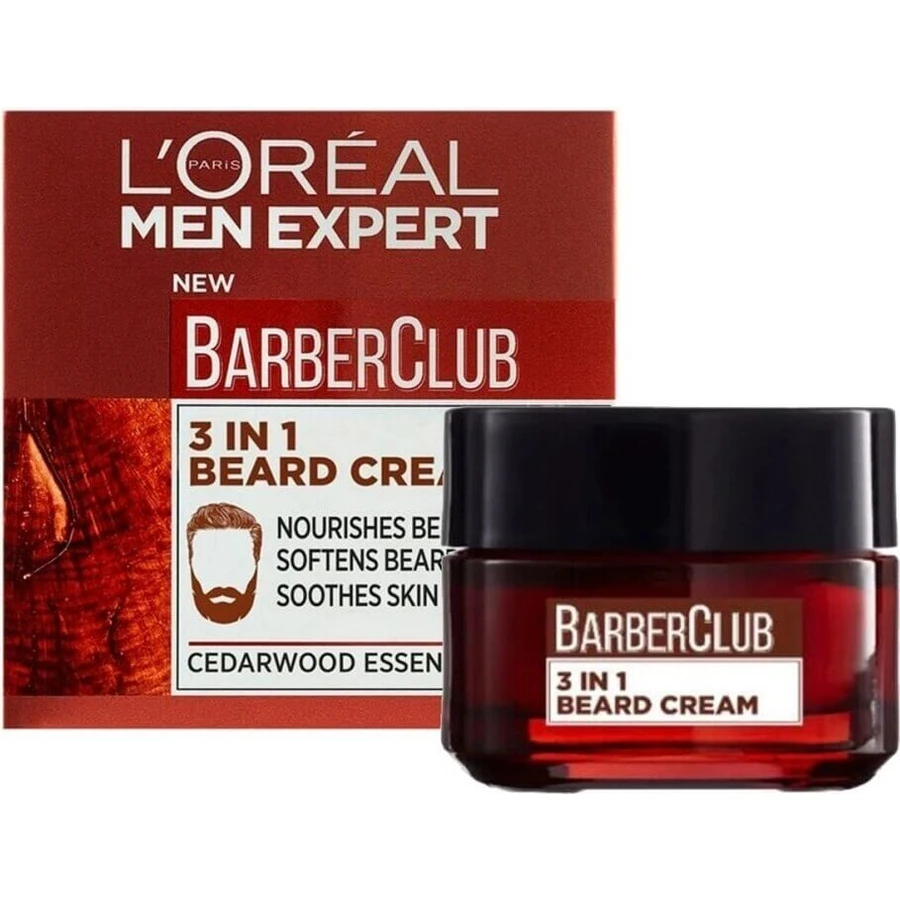 Крем для бороди L'Oréal Paris Men Expert Barber Club, крем для бороди, 50 мл 1×50 мл: ціни та характеристики
