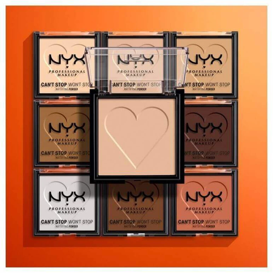 Компактна матуюча пудра NYX Professional Makeup Can't Stop Won't Stop Mattifying Powder - 05 Golden 6 г: ціни та характеристики