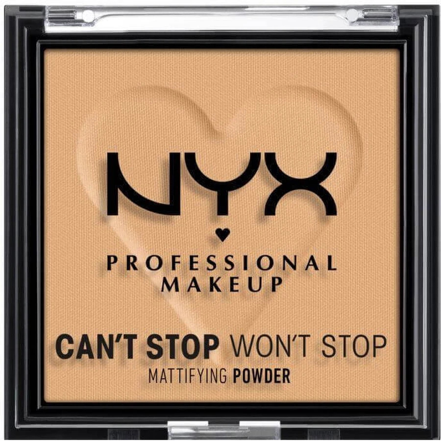 Компактна матуюча пудра NYX Professional Makeup Can't Stop Won't Stop Mattifying Powder - 05 Golden 6 г: ціни та характеристики