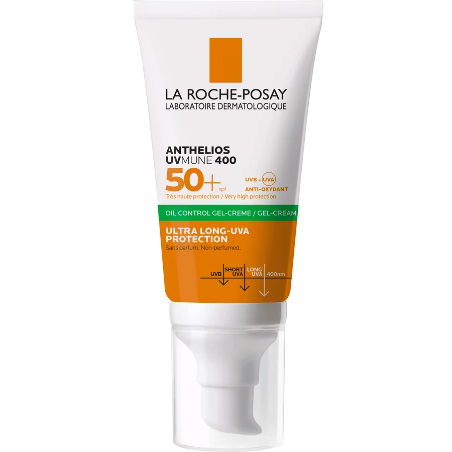 La Roche-Posay Anthelios UVMUNE 400 oil control gel-cream SPF 50+ без отдушек для чувствительной жирной кожи 50 мл: цены и характеристики