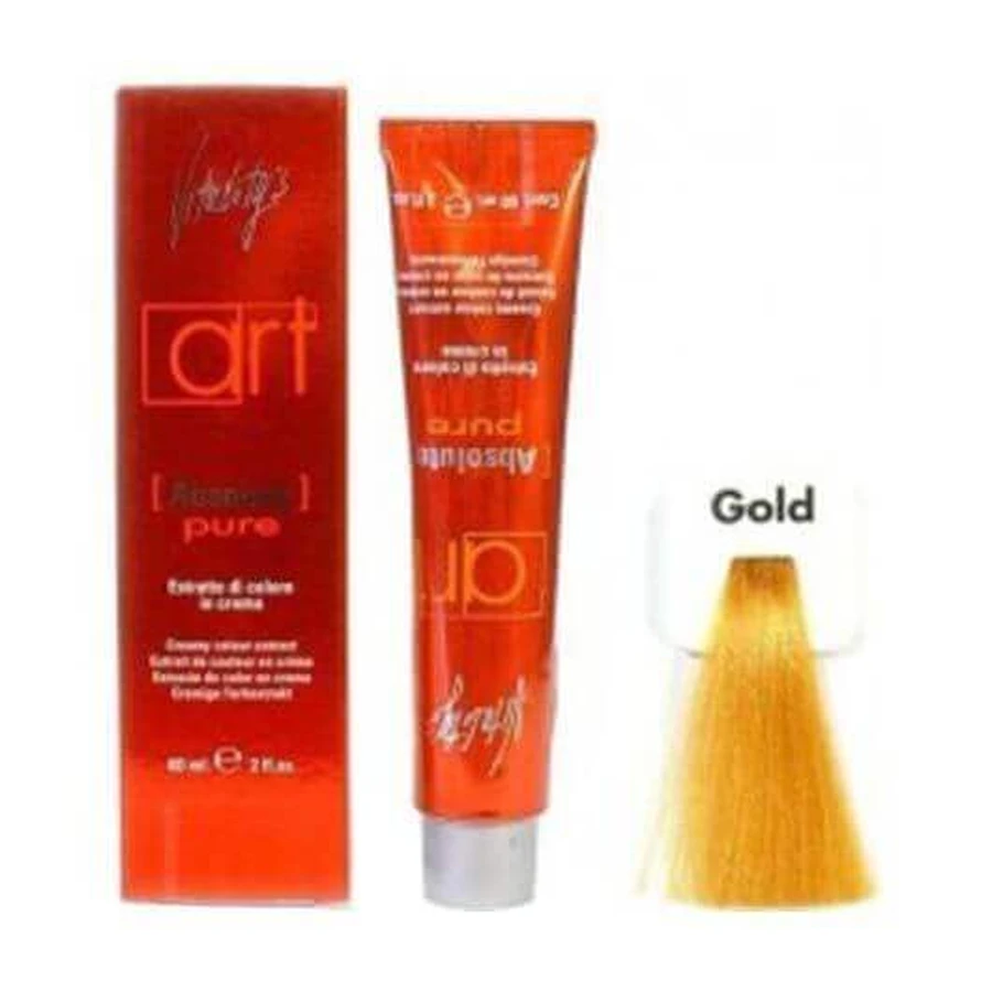 Стійка фарба для волосся Vitality's Art Absolute з аміаком Pure Gold Зміцнюючий колір 60 мл: ціни та характеристики
