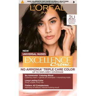 Loreal Paris EXCELLENCE CREME Перманентный цвет 2U темно-коричневый, 1 шт.