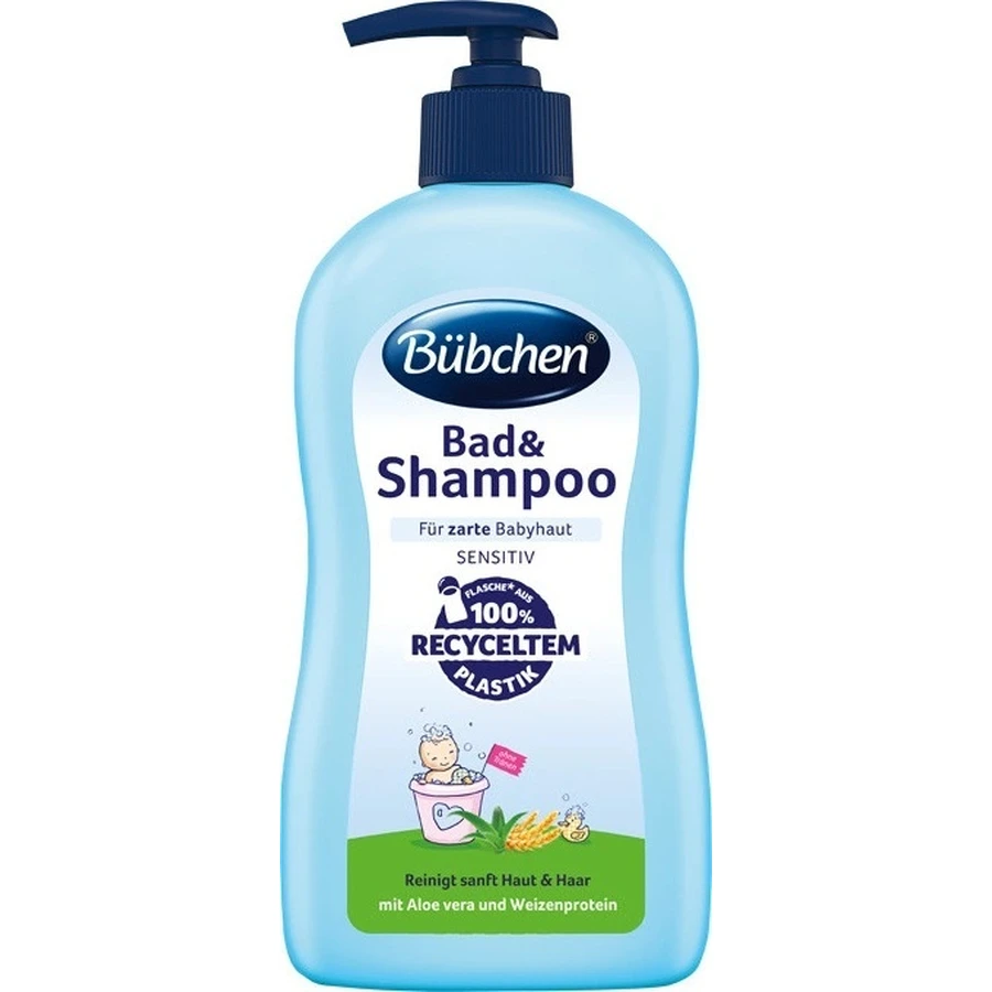 Bübchen Baby Bath & Shampoo 1×400 мл, дитяча ванна + шампунь: ціни та характеристики