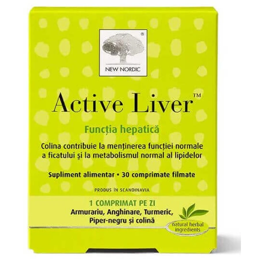 Активна печінка Active Liver New Nordic, 30 таблеток: ціни та характеристики