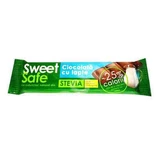 Молочний шоколад Sweet&Safe з натуральним підсолоджувачем стевією, 25 г, Sly Nutrition