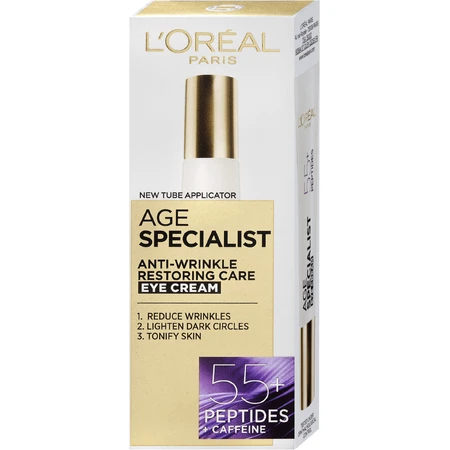 L'Oréal Paris Age Specialist Dex Eye, крем для повік 55+ 15 мл: ціни та характеристики