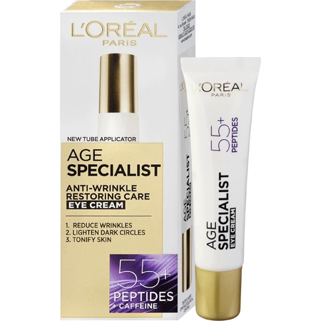 L'Oréal Paris Age Specialist Dex Eye, крем для повік 55+ 15 мл: ціни та характеристики