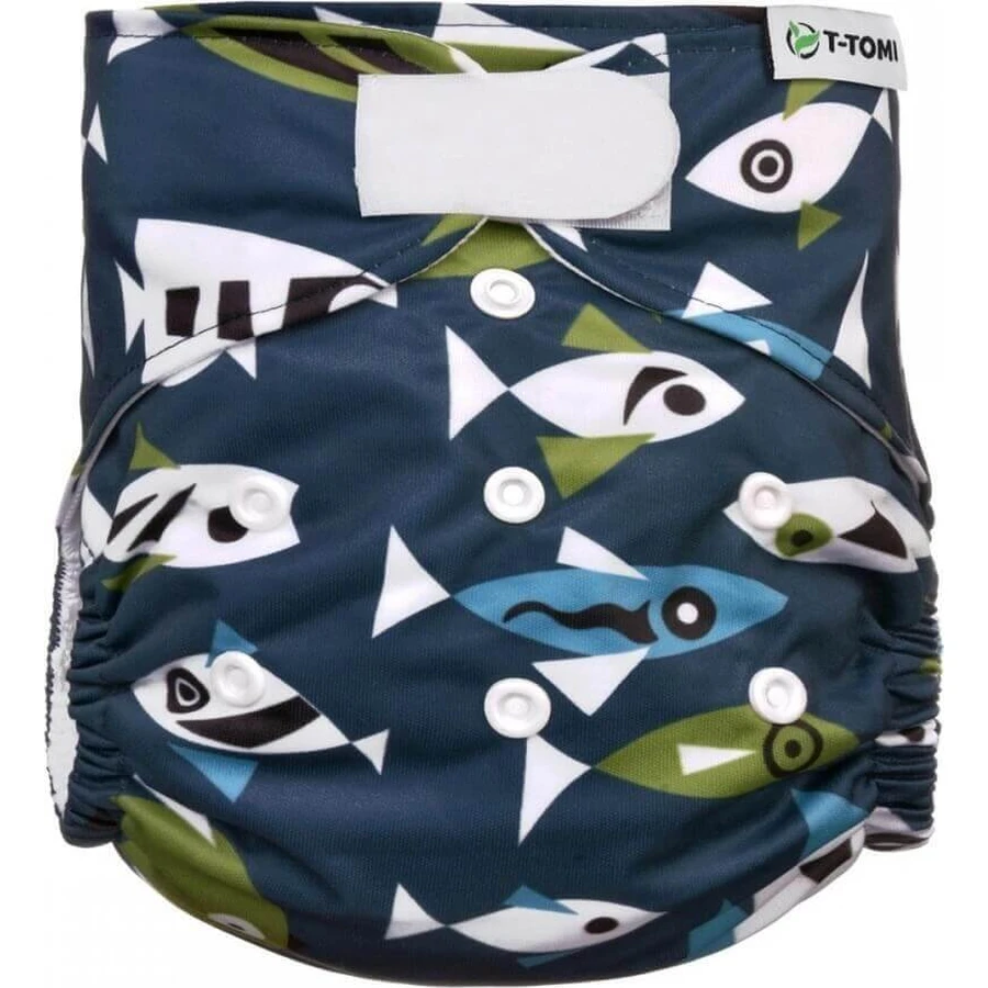 T-TOMI Diaper AIO - Пеленальний комплект на липучках Рибка 1×2 шт, трусики-підгузки: ціни та характеристики