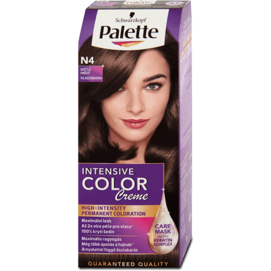 Palette Intensive Colour Creme Permanent Colour Palette N4 (5-0) Permanent Colour Creme N4 (5-0) Light, 1 шт.: цены и характеристики
