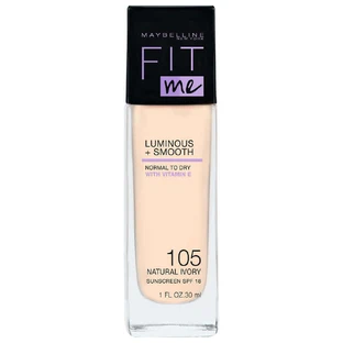 Maybelline Fit Me Luminous + Smooth Освітлюючий тональний крем 105 Natural Ivory, 30 мл