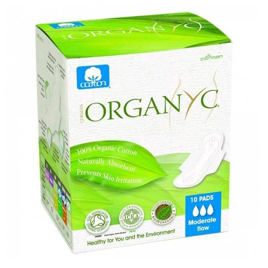 Прокладки Organic з органічної бавовни, щоденні, 3 краплі, 10 штук: ціни та характеристики