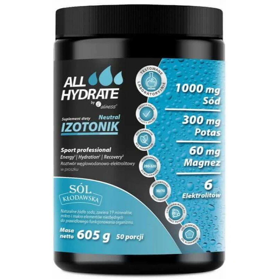 Изотонический нейтральный 605 г ALLHydrate: цены и характеристики