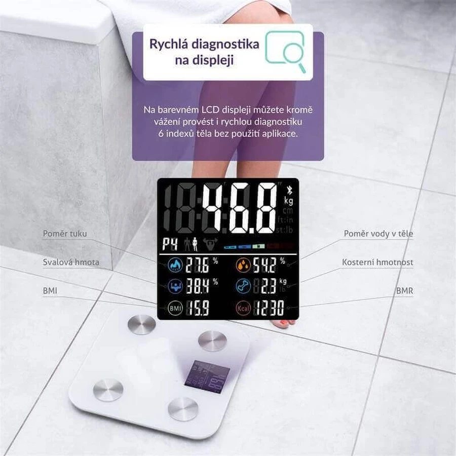 Персональные весы TrueLife FitScale W6 BT с Bluetooth: цены и характеристики