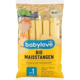 Органічні кукурудзяні батончики Babylove для дітей з 12 місяців, 30 г