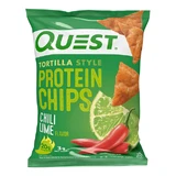 Quest Tortilla Style Protein Chips, Протеиновые чипсы, со вкусом лайма чили, 32 г.