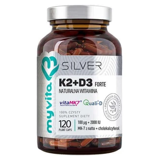 MyVita Silver Vitamin K2+D3 Forte 120 капсул