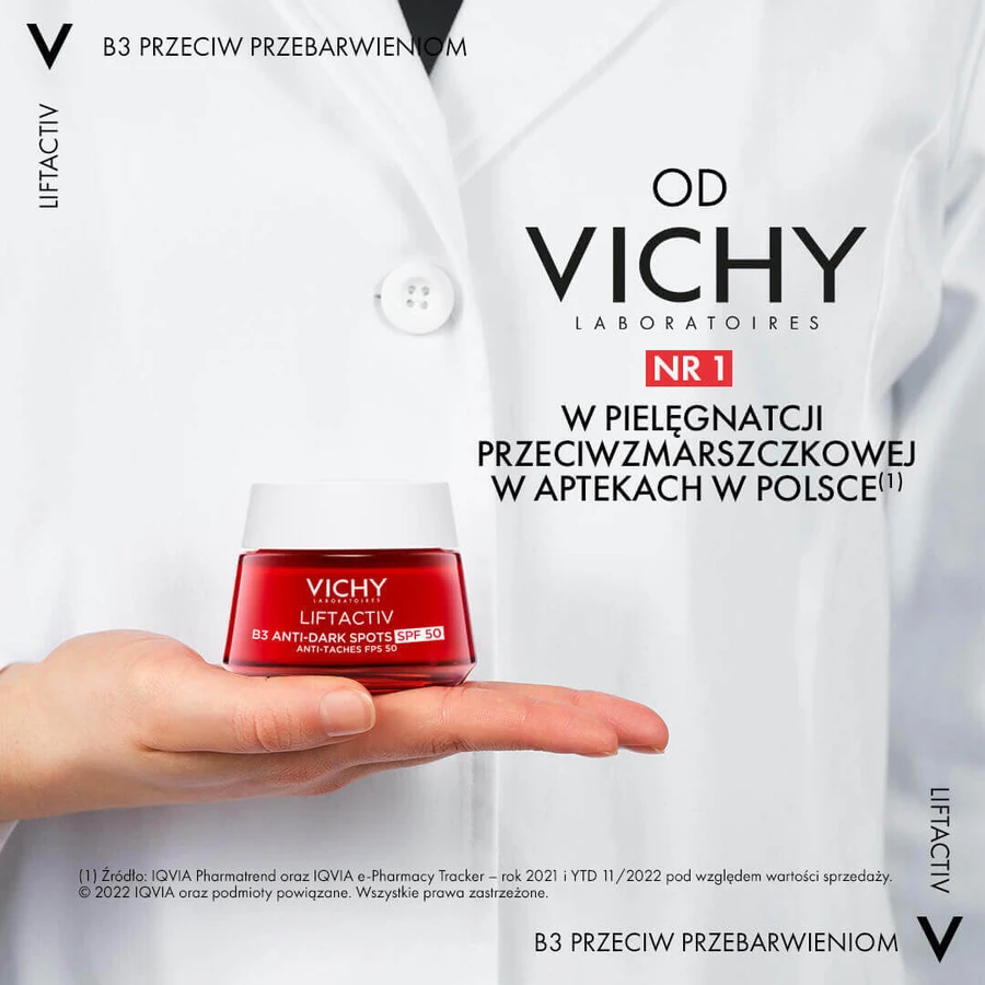 Vichy Liftactiv B3 Крем проти пігментації SPF50, 50 мл: ціни та характеристики