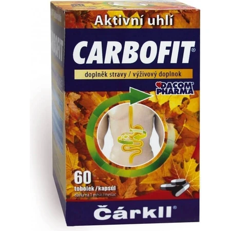 CARBOFIT arkll 1×60 cps, активированный уголь: цены и характеристики