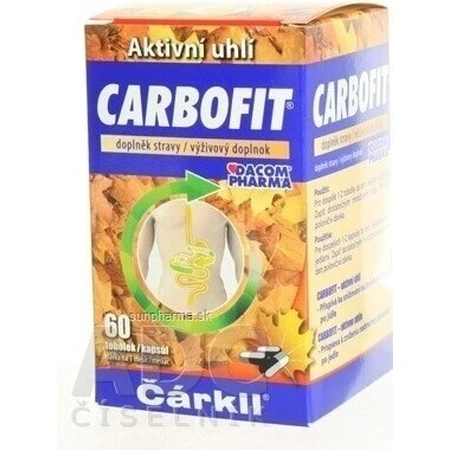 CARBOFIT arkll 1×60 cps, активированный уголь: цены и характеристики