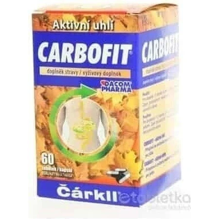 CARBOFIT arkll 1×60 cps, активированный уголь: цены и характеристики
