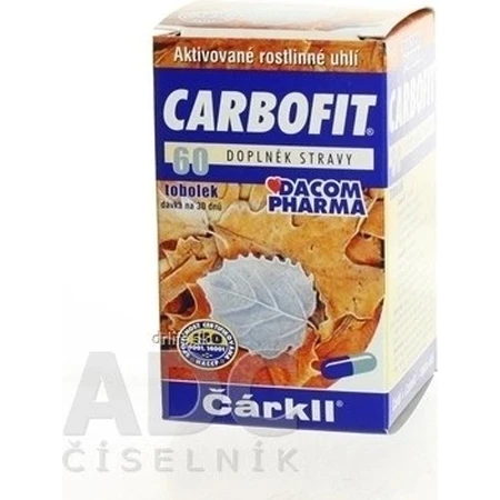 CARBOFIT arkll 1×60 cps, активированный уголь: цены и характеристики