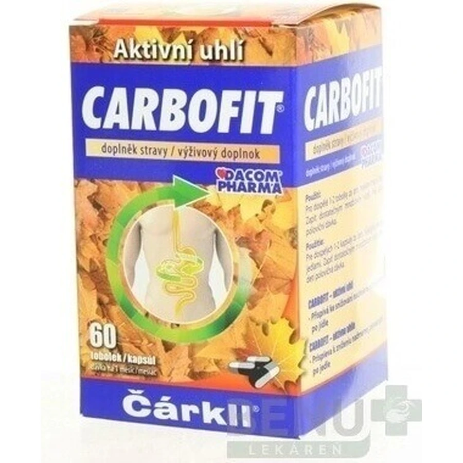 CARBOFIT arkll 1×60 cps, активированный уголь: цены и характеристики