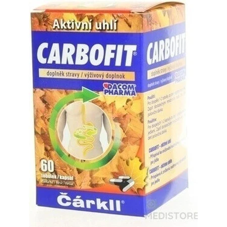 CARBOFIT arkll 1×60 cps, активированный уголь: цены и характеристики