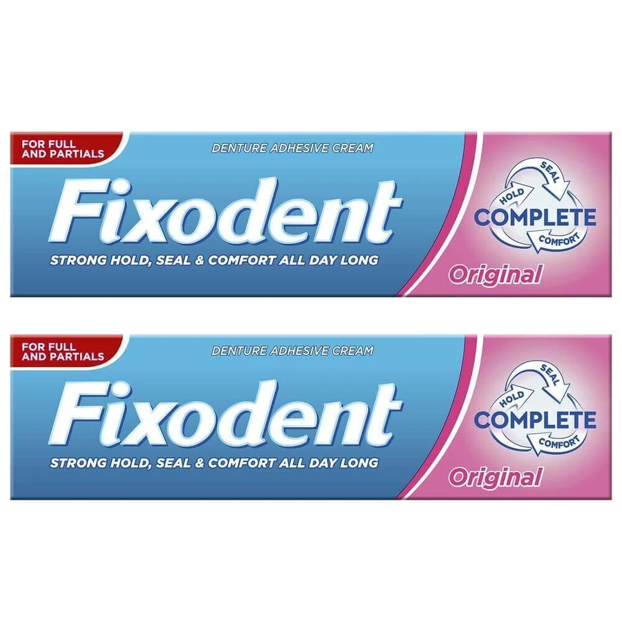 Крем для зубных протезов Fixodent Complete Оригинальный адгезивный, 2 шт. по 47 г: цены и характеристики