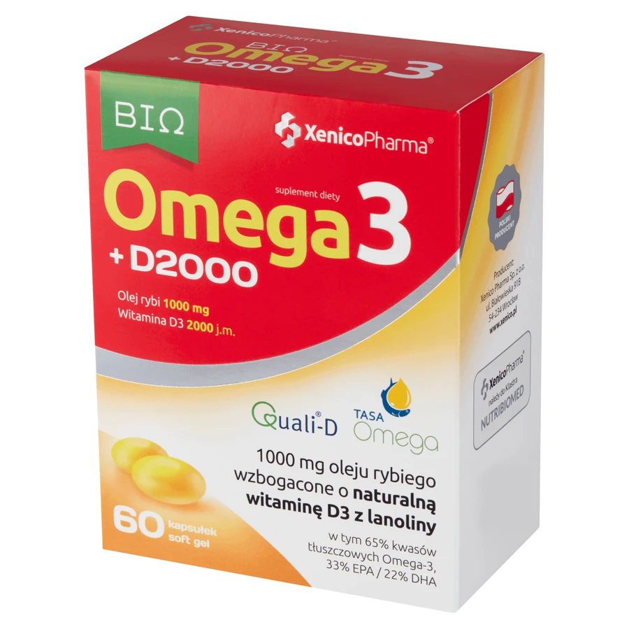 BIO Омега3 + D 2000 (65% Омега), 60 капсул: ціни та характеристики