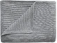 Mushie Вязаное детское одеяло из органического хлопка - лента GRAY 80 x 100 см