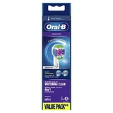 Oral-B 3D White, сменные насадки со щетиной для электрической зубной щетки Clean Maximiser, EB4 3DW, 4 шт.