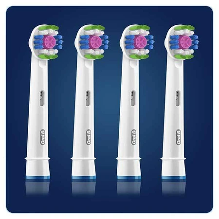 Oral-B 3D White, змінні щетинки для електричної зубної щітки Clean Maximiser, EB4 3DW, 4 штуки: ціни та характеристики