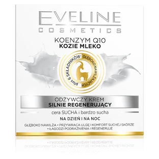 Eveline Cosmetics Koenzyme Q10 + козье молоко Восстанавливающий дневной/ночной крем, 50 мл