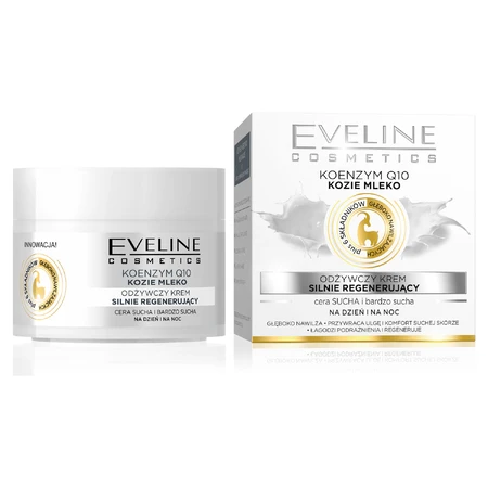 Eveline Cosmetics Koenzyme Q10 + козье молоко Восстанавливающий дневной/ночной крем, 50 мл: цены и характеристики