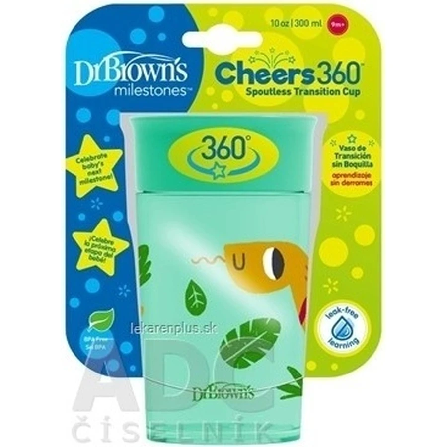 Dr.BROWN'S CHEERS JUNGLE 300 мл 1×1, бірюзовий, 9м+: ціни та характеристики