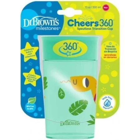 Dr.BROWN'S CHEERS JUNGLE 300 мл 1×1, бірюзовий, 9м+: ціни та характеристики