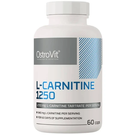 L-карнитин 1250 OstroVit L-Carnitine 1250, 60 капсул: цены и характеристики