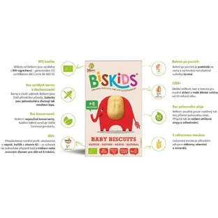 Belkorn BISkids Органическое детское цельнозерновое печенье Натуральное 6M+ 120 г