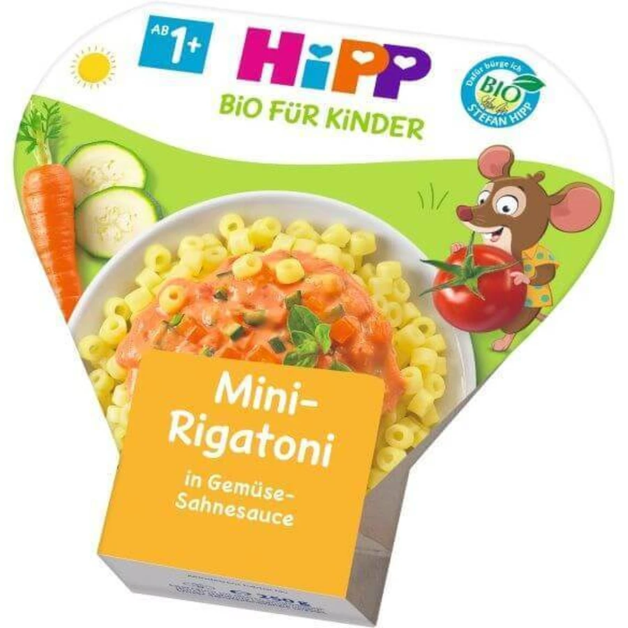 HiPP BIO Мини Ригатони с овощами в сливочном соусе 250 г: цены и характеристики