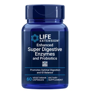 Life Extension Улучшенные суперпищеварительные ферменты с пробиотиками, 60 капсул vege