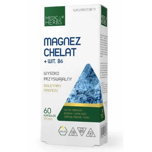 Хелатный магний + витамин B6 60 капсул Medica Herbs