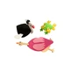Игрушка для ванны из пены Животные, +3 года, утка, лебедь, лягушка, Babygreat