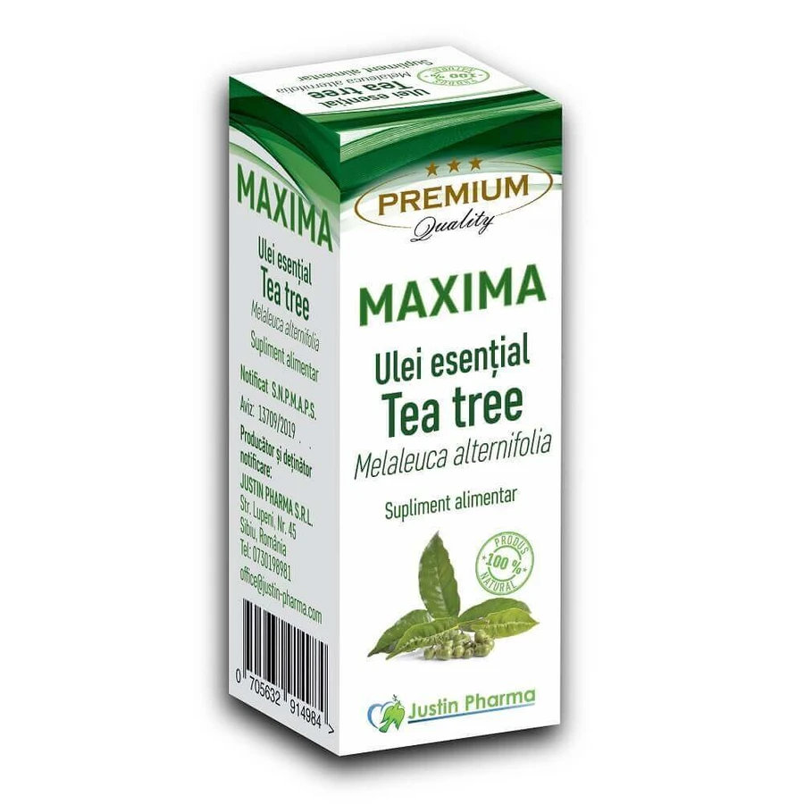 Ефірна олія чайного дерева Maxima, 10 мл, Justin Pharma: ціни та характеристики