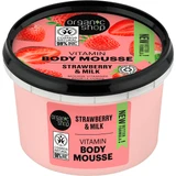 Organic Shop Мусс для тела "Клубничный йогурт", 250 мл