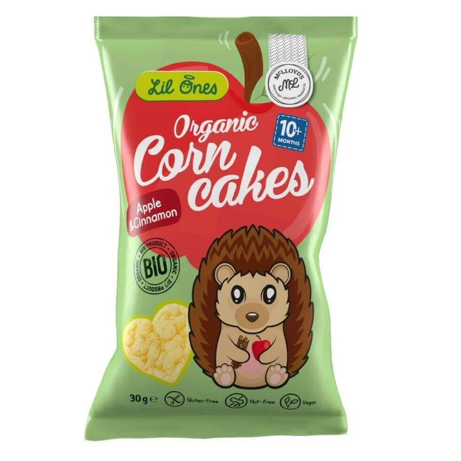 Кукурудзяні снеки з яблуком та корицею, 30 г, Mc Lloyd's: ціни та характеристики