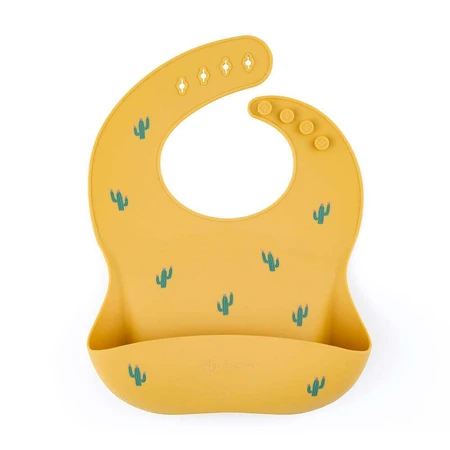 Petite&Mars Силіконовий нагрудник Take&Match Ochre Cacti 6m+: ціни та характеристики