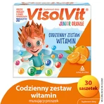 ВисолВит Юниор Апельсин, шипучий порошок, со вкусом апельсина, 30 пакетиков: цены и характеристики