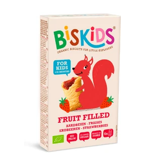 Органічне полуничне печиво Biskids, 120 г, Belkorn