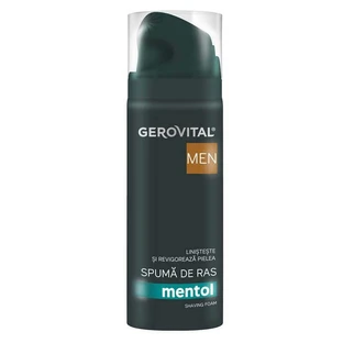 Піна для гоління Gerovital Men з ментолом, 200 мл, Farmec